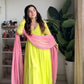 Faux Georgette Embroidered Suit Set with Dupatta – Ready to Wear