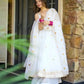 Faux Georgette Flared Anarkali Palazzo Set