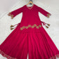 Faux Georgette Gotta Patti Kurti Palazzo Set for Festive and Wedding Wear