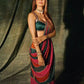 Faux Georgette Real Mirror Embroidered Saree for Festive and Wedding Wear