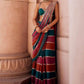 Faux Georgette Real Mirror Embroidered Saree for Festive and Wedding Wear