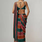 Faux Georgette Real Mirror Embroidered Saree for Festive and Wedding Wear