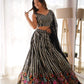 Faux Georgette Thread and Sequin Embroidered Lehenga Choli Set