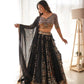 Faux Georgette Thread and Sequin Embroidered Lehenga Choli Set