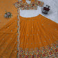 Faux Georgette Thread and Sequin Embroidered Lehenga Set