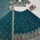 Faux Georgette Thread and Sequin Embroidered Lehenga Set
