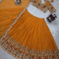 Faux Georgette Thread and Sequin Embroidered Lehenga Set