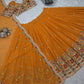 Faux Georgette Thread and Sequin Embroidered Lehenga Set