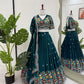 Faux Georgette Thread and Sequin Embroidered Lehenga Set