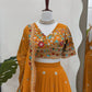 Faux Georgette Thread and Sequin Embroidered Lehenga Set