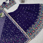Faux Georgette Thread and Sequin Embroidered Lehenga Set