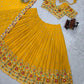 Faux Georgette Thread and Sequin Embroidered Lehenga Set
