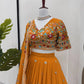 Faux Georgette Thread and Sequin Embroidered Lehenga Set