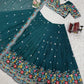 Faux Georgette Thread and Sequin Embroidered Lehenga Set