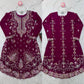 Faux Georgette Thread and Sequin Embroidered Sharara Suit