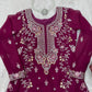 Faux Georgette Thread and Sequin Embroidered Sharara Suit