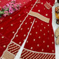 Faux Georgette Thread and Sequin Embroidered Sharara Suit