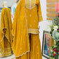 Faux Georgette Thread and Sequin Embroidered Sharara Suit