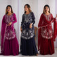 Faux Georgette Thread and Sequin Embroidered Sharara Suit