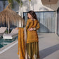Fendi Chiffon Zari Sequins Embroidered Sharara Set for Festive and Wedding Wear