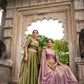 Fendi Sequins and Thread Embroidered Lehenga Set