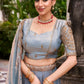 Fendi Sequins and Thread Embroidered Lehenga Set
