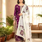 Fendi Silk Embroidered Palazzo Suit Set