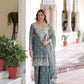 Fendi Silk Embroidered Sharara Suit Set