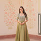 Fendy Beads Embroidered Long Gown – Elegant Party Wear Anarkali Style