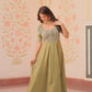Fendy Beads Embroidered Long Gown – Elegant Party Wear Anarkali Style