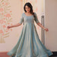 Fendy Beads Embroidered Long Gown – Elegant Party Wear Anarkali Style