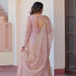 Fendy Chiffon Embroidered Kali Gown with Dupatta – Designer Party & Wedding Wear