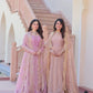 Fendy Chiffon Embroidered Kali Gown with Dupatta – Designer Party & Wedding Wear