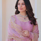 Fendy Chiffon Embroidered Kali Gown with Dupatta – Designer Party & Wedding Wear