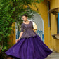 Fendy Embroidered Peplum Blouse with Flared Lehenga – Festive & Wedding Wear