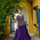 Fendy Embroidered Peplum Blouse with Flared Lehenga – Festive & Wedding Wear