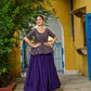 Fendy Embroidered Peplum Blouse with Flared Lehenga – Festive & Wedding Wear