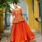 Fendy Embroidered Peplum Blouse with Flared Lehenga – Festive & Wedding Wear