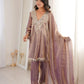 Fendy Fabric Mirror Work Kurti Pant Set with Dupatta
