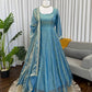 Fendy Silk Anarkali Plazzo Set