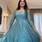 Fendy Silk Anarkali Plazzo Set
