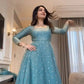Fendy Silk Anarkali Plazzo Set