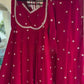Fendy Silk Embroidered Anarkali Set with Dupatta