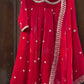 Fendy Silk Embroidered Anarkali Set with Dupatta