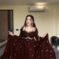 Fendy Silk Embroidered Anarkali Set with Dupatta