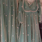 Fendy Silk Embroidered Anarkali Set with Dupatta