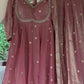 Fendy Silk Embroidered Anarkali Set with Dupatta