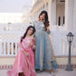 Fendy Silk Embroidered Anarkali Suit Set