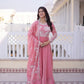 Fendy Silk Embroidered Anarkali Suit Set