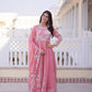 Fendy Silk Embroidered Anarkali Suit Set
